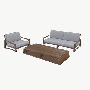 Sofa and table model