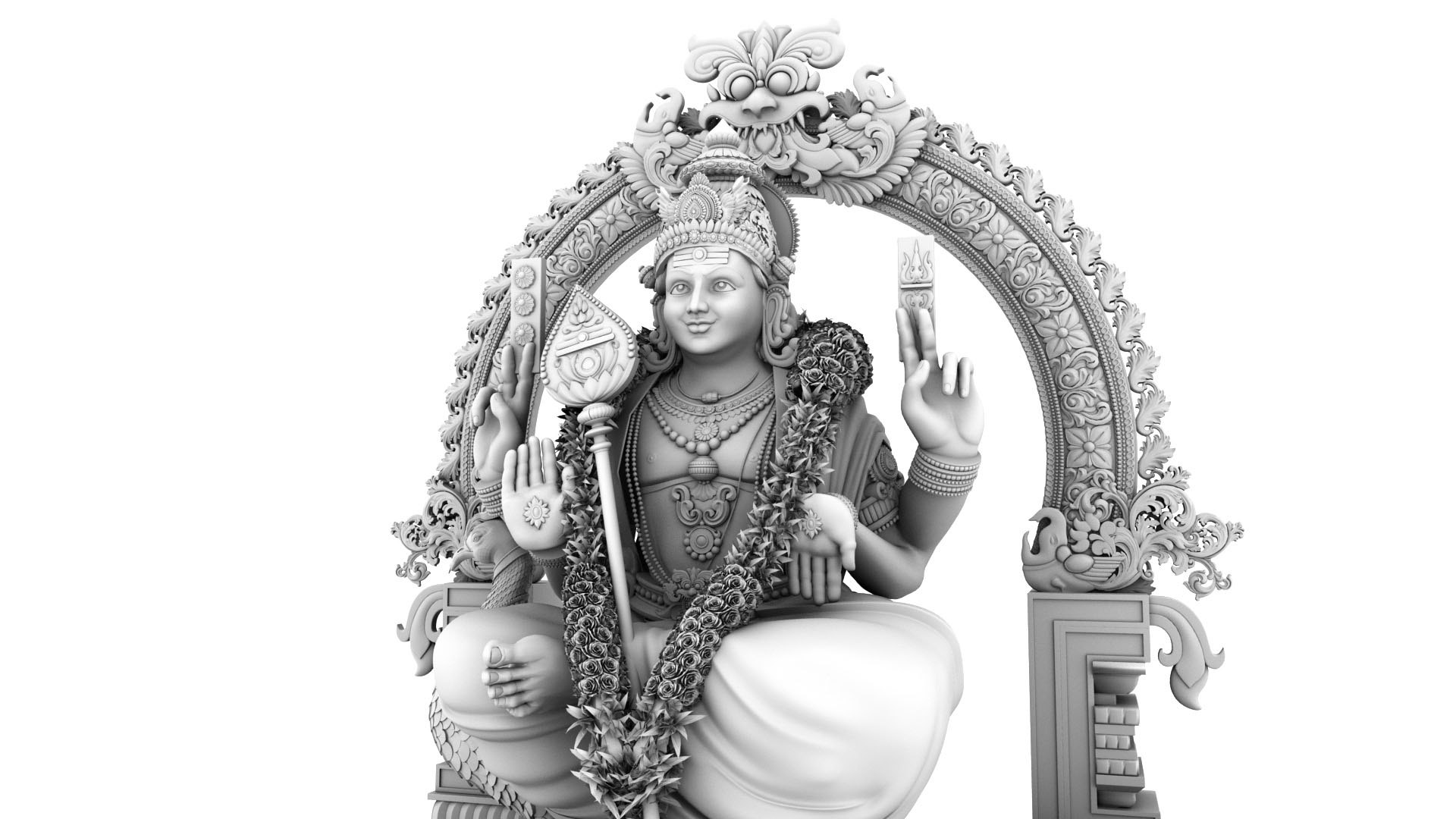 3D Lord Murugan Muruga Statue Model - TurboSquid 1955746