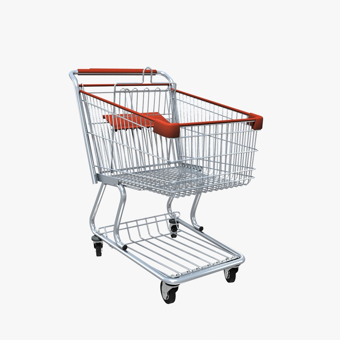 shopping cart 3d model