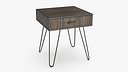 Adecyn Square Side Table Brown