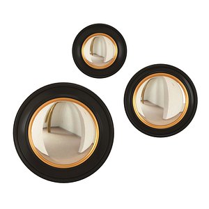 CONVEX GLASS PORTHOLE MIRRORS 3D model