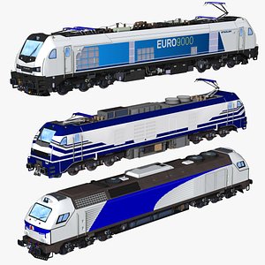 3D bundle - 3 stadler locomotives model
