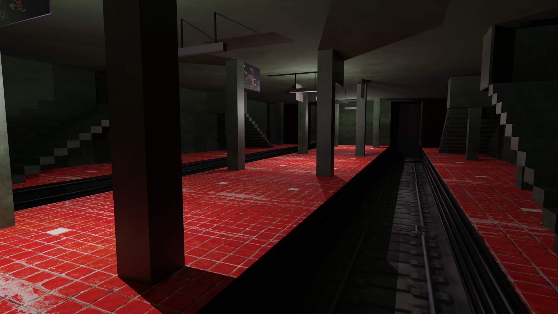 Metro Station 3D Model - TurboSquid 2132093