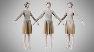Dress 05 Grullo model