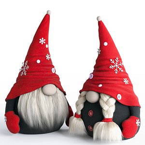 3D Christmas gnomes