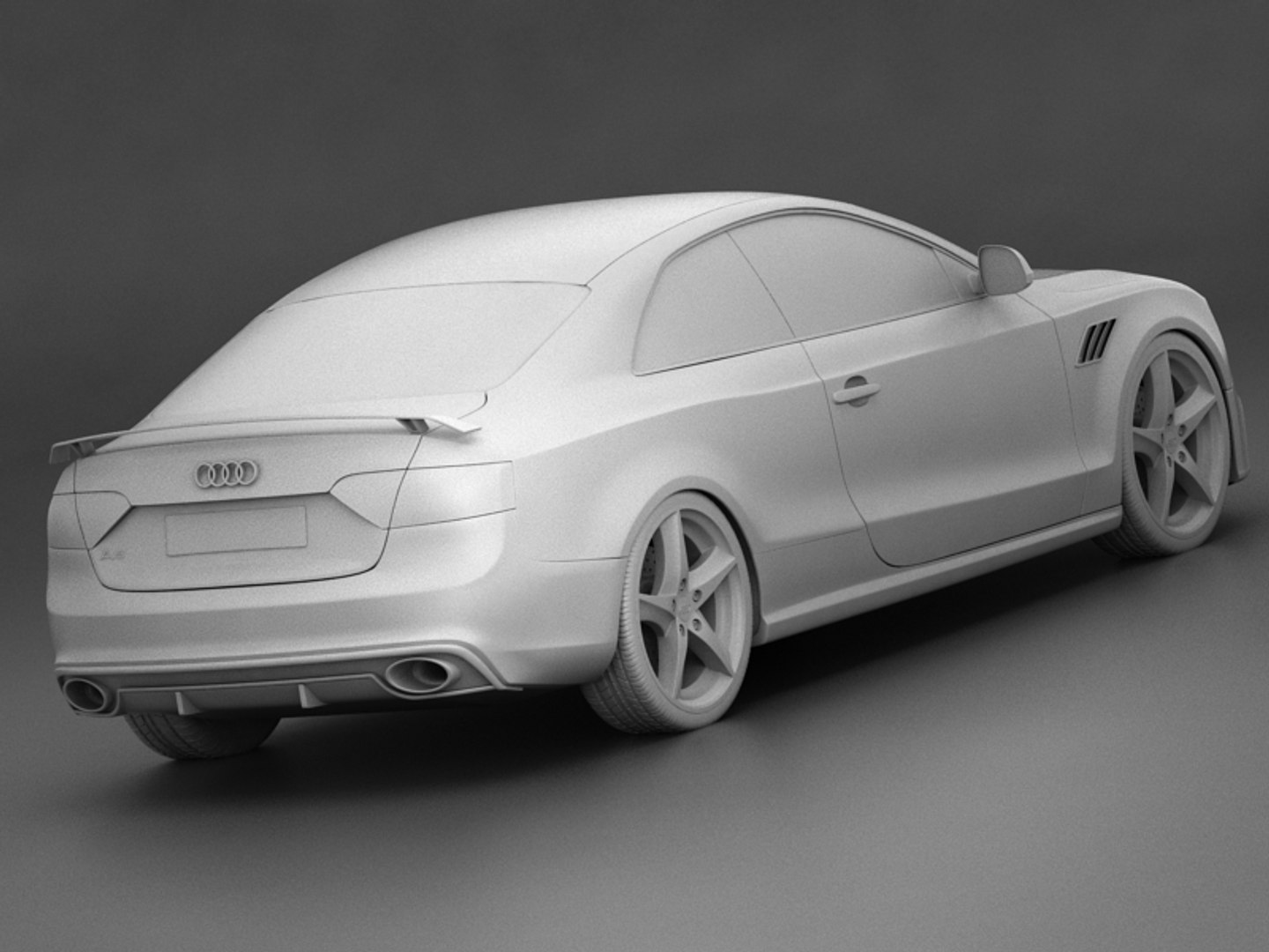 race car audi a5 3d max