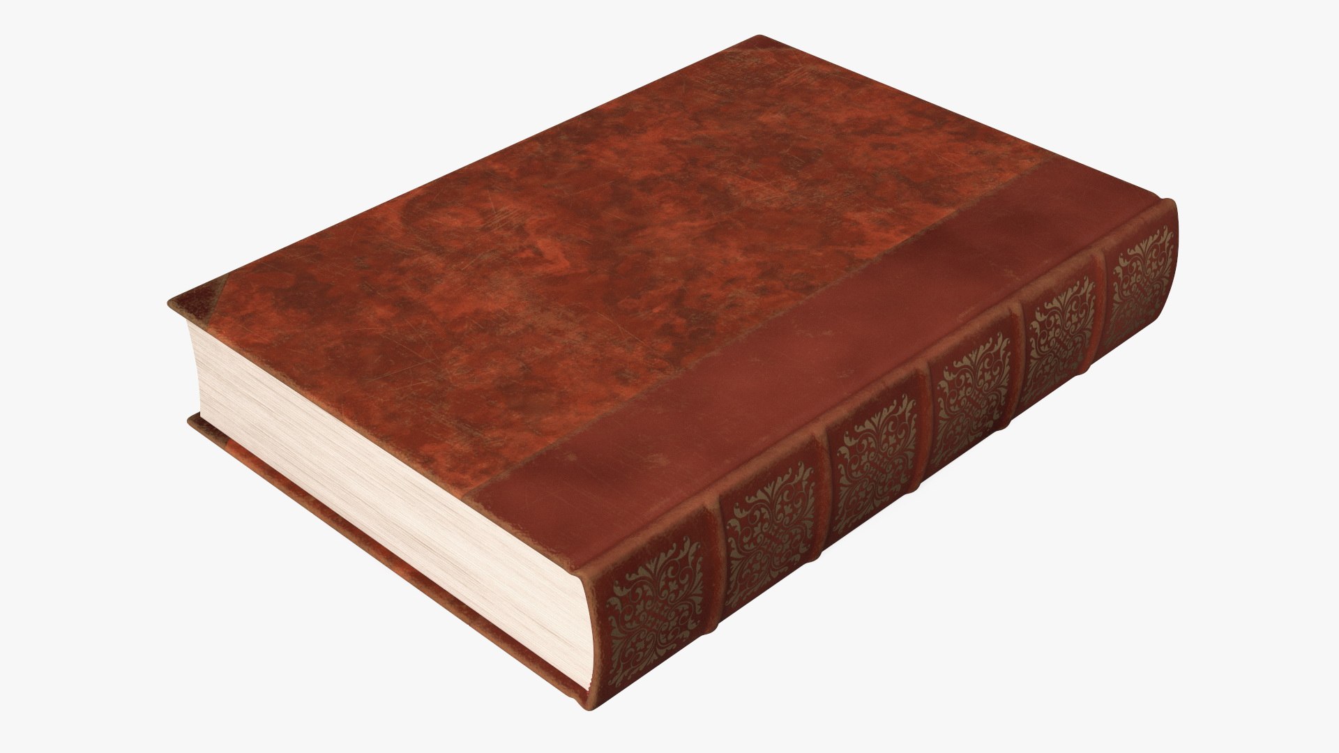 Classic Hardcover Book Red 3D model preview