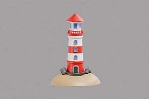 Lighthouse Cartoon model