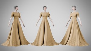 Dress 50 Burnished Teak 3D model