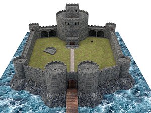 3D castle architecture model