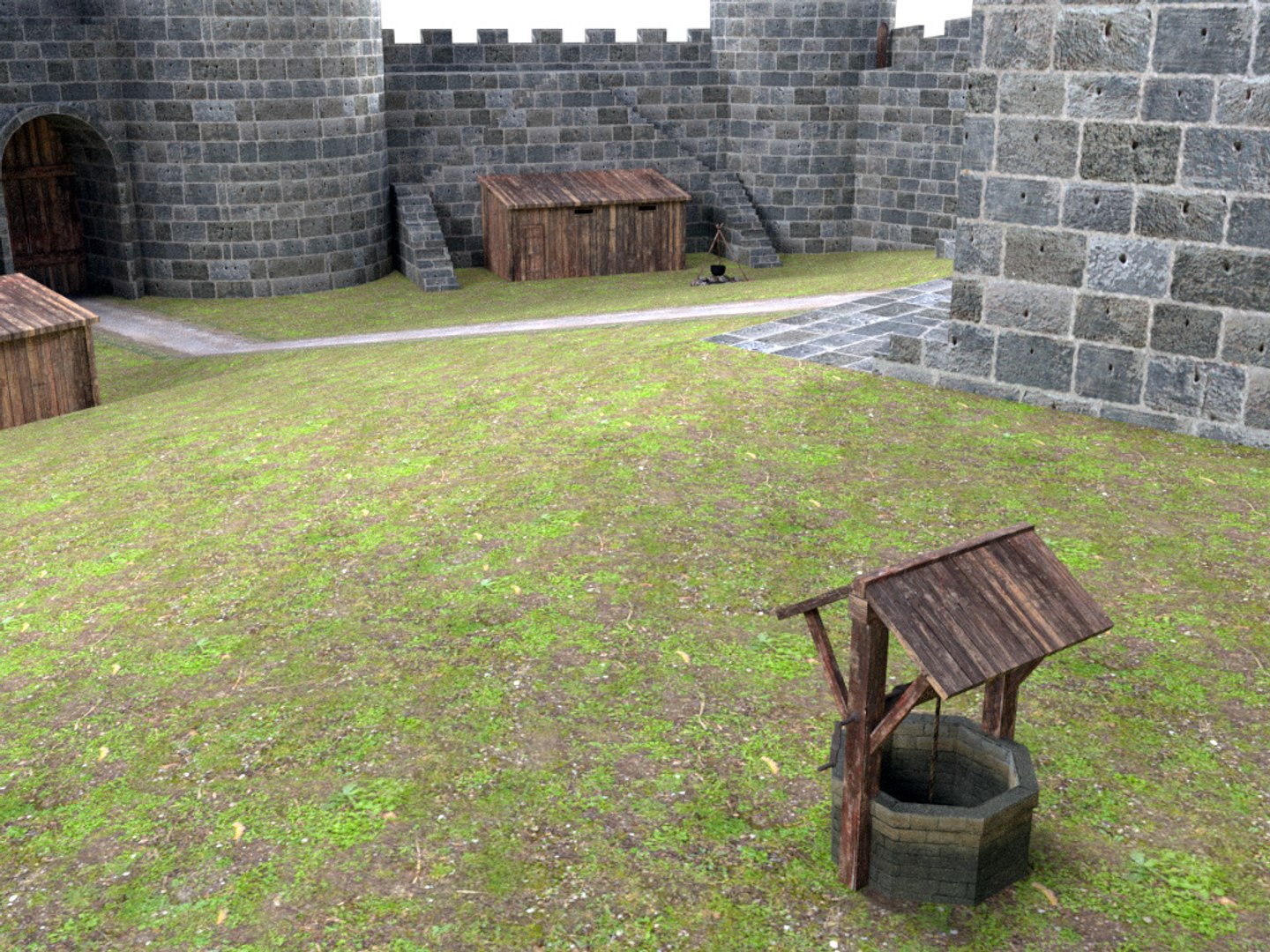 3D Castle Architecture Model - TurboSquid 1595473