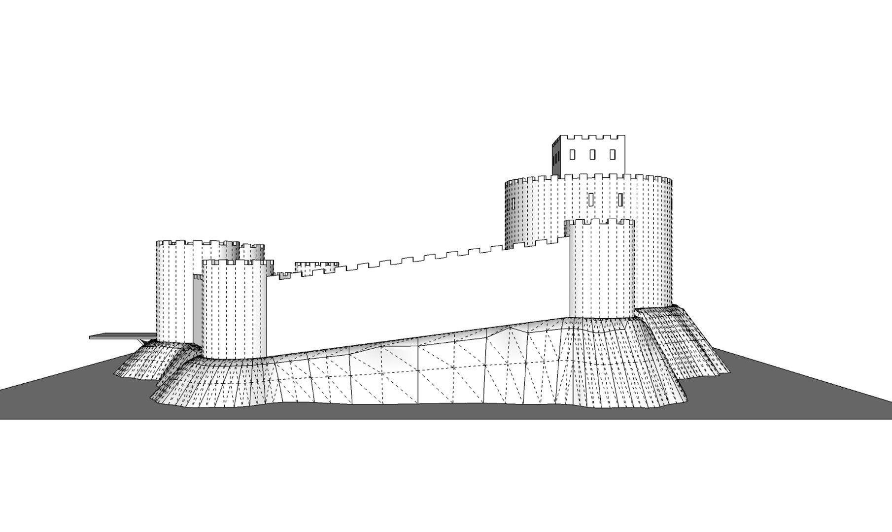 3D Castle Architecture Model - TurboSquid 1595473