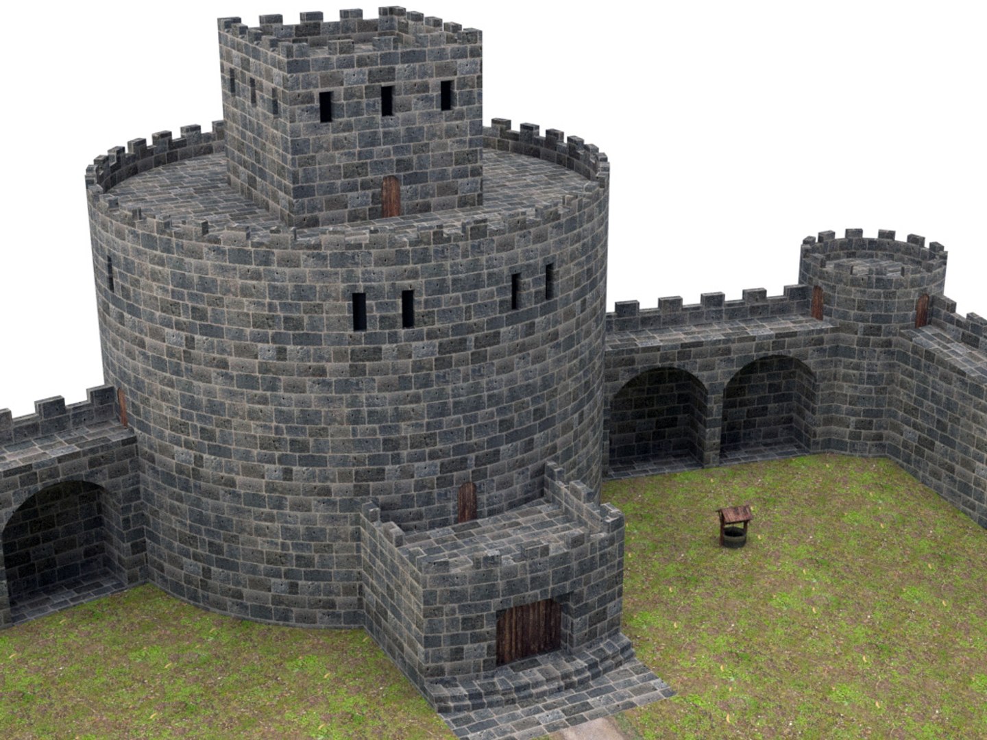 3D Castle Architecture Model - TurboSquid 1595473