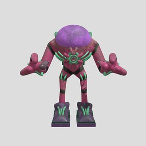 sci-fi robot 3D model