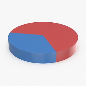 Pie Chart 3 4 Red