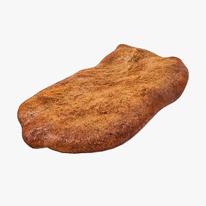 Chicken Scallop Low Poly 3D Model