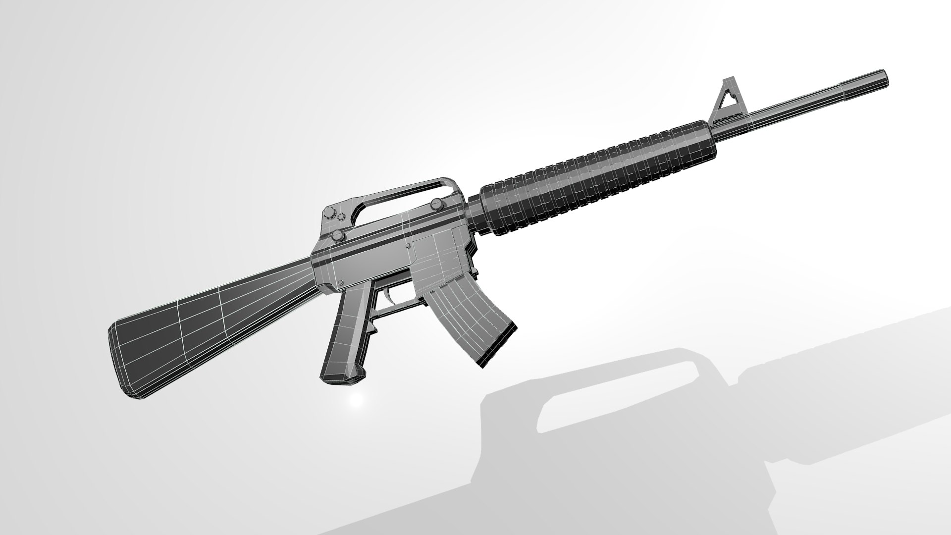 Low Poly AR-15blend 3D - TurboSquid 1845896