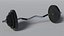 Curved Barbell Weightlifting Equipment