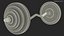 Curved Barbell Weightlifting Equipment
