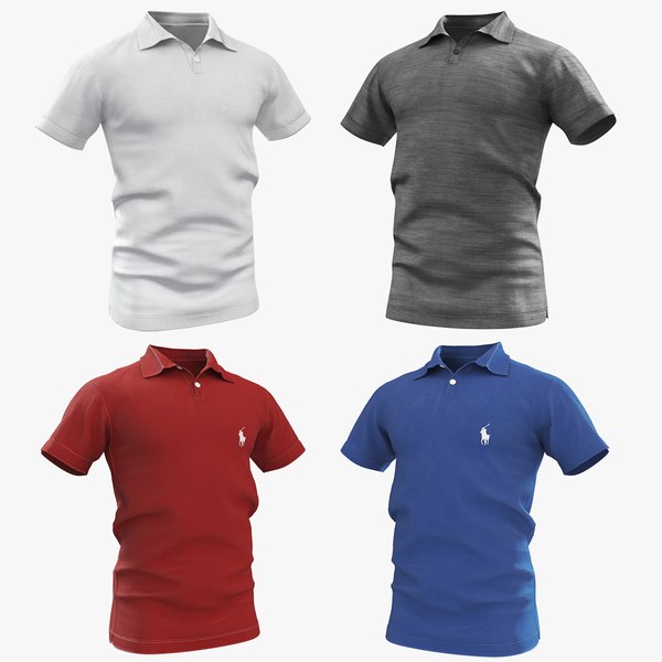 3D polo shirts model