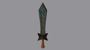 3D stylized sword