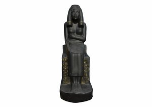3D model egyptian princesse edji