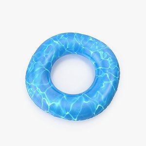 3D model Pool Tube with Sea Background