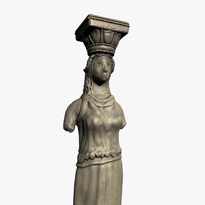 3d model caryatid column