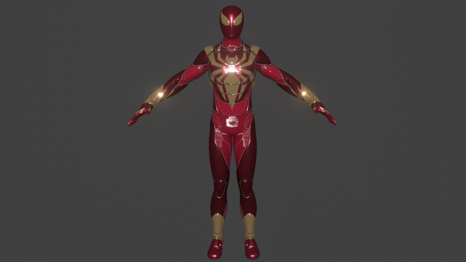 3D Iron Spider Suit - TurboSquid 2270047