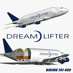 boeing 747 dreamlifter 3D model