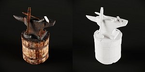 3D blacksmith set model