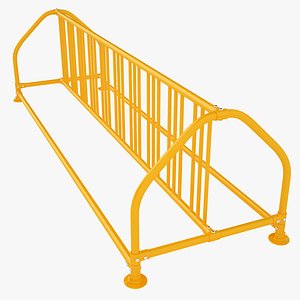 Double Sided Heavy Duty Grid Bike Rack 02