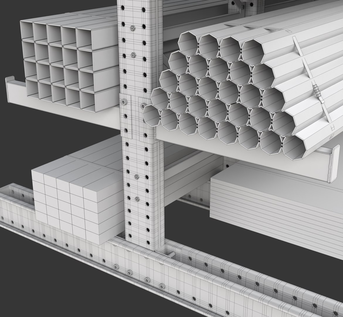 3D Model Cantilever Racking System - TurboSquid 2436737
