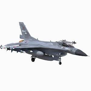 KF16 korean fighter jet 3D model