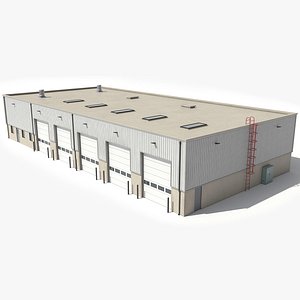 Industrial Building 66 PBR Low Poly 3D model