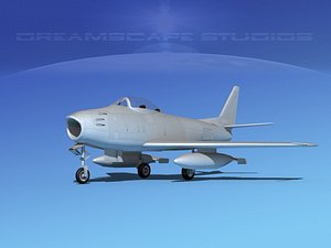 North American F-86 Sabre Jet Bare Metal