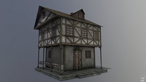 pbr medieval house 3D model