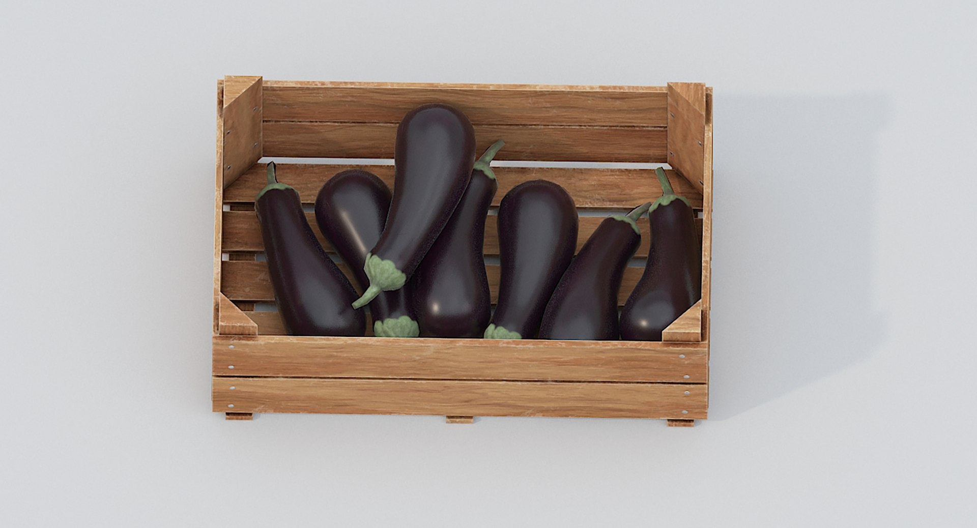 3D Wooden crate and eggplants model https://p.turbosquid.com/ts-thumb/Hb/Kfmd8s/LU/eggplant003/jpg/1621684353/1920x1080/fit_q87/d37367cf62b1f7b632be03574b359c39ed910e24/eggplant003.jpg