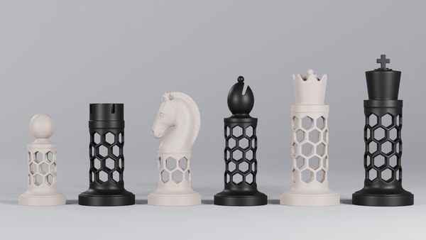 modelo 3d Piezas de ajedrez - TurboSquid 1696552