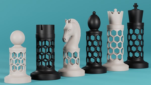 modelo 3d Piezas de ajedrez - TurboSquid 1696552
