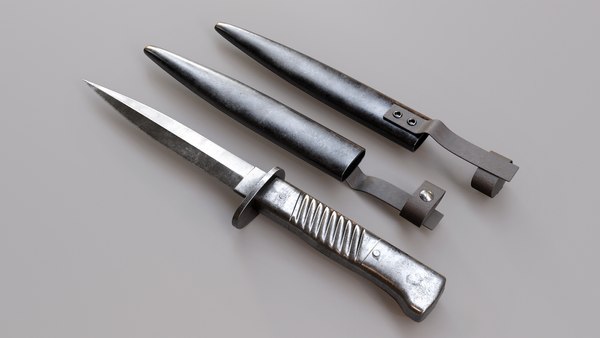 3D German WWI Fighting Knife model