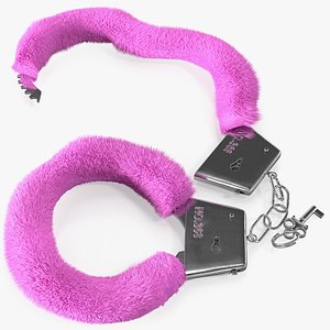 Unfastened Pink Handcuffs Fur