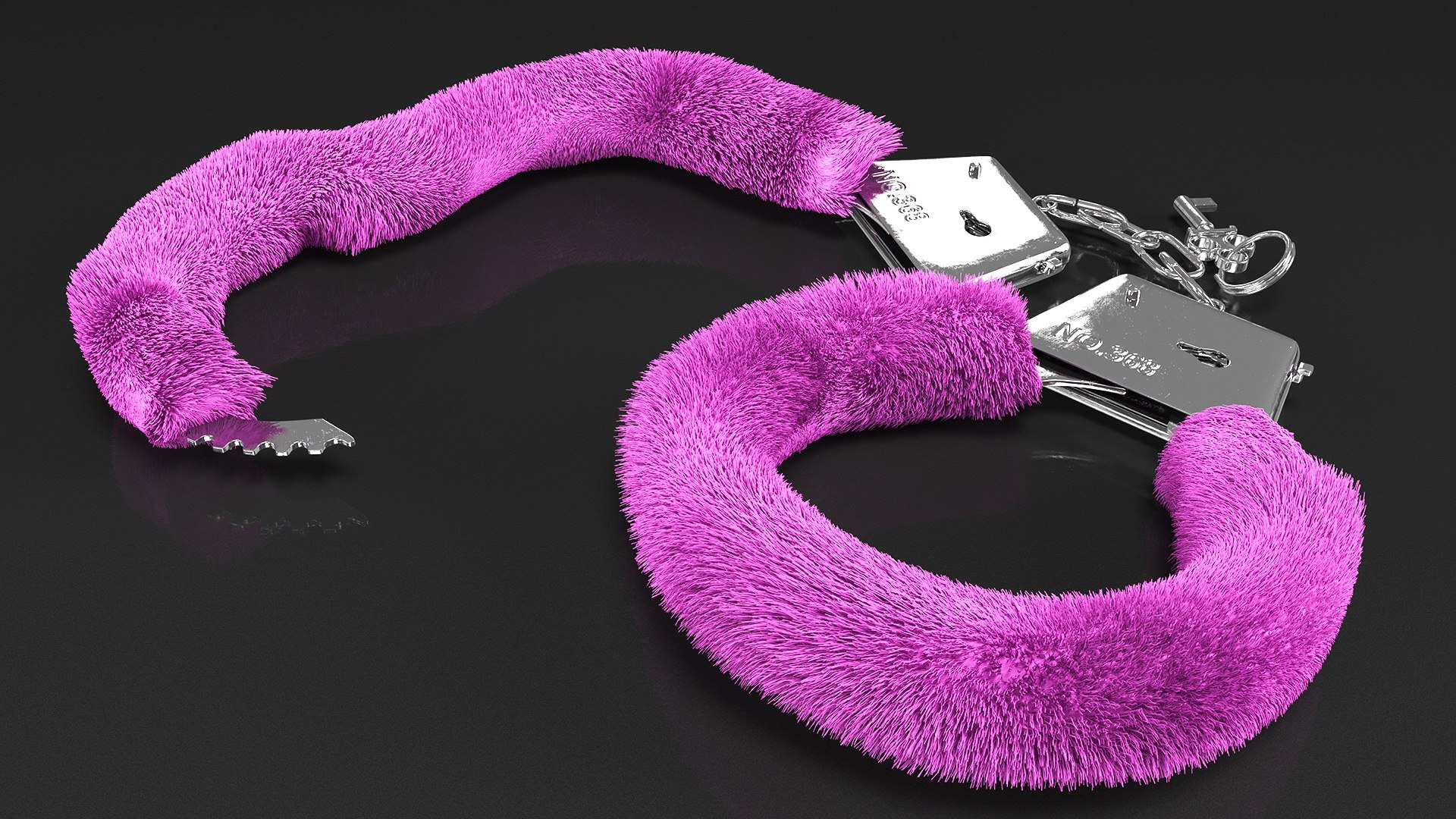 Pink Handcuffs Hand Cuffs 3D - TurboSquid 1699091