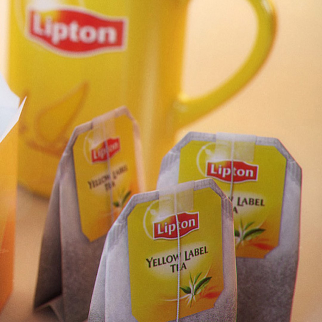 3d Model Of Lipton Yellow Label Tea