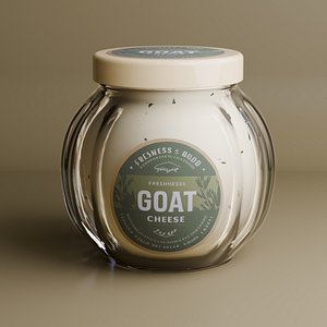 Cheese Glass Jar model