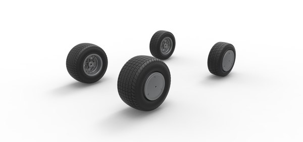 UPKOCH 4 Ruedas De Repuesto Con Neumáticos De Goma Plateados Para Coches A Escala 1:64