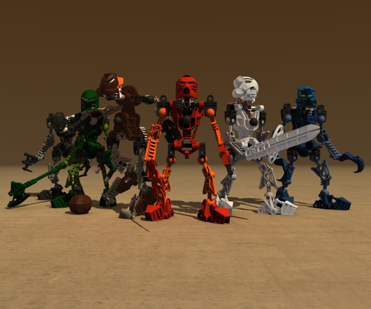bryst Rejsebureau Lure 3d model lego bionicle