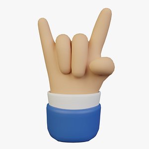 Horn or Metal Hand Sign Icon