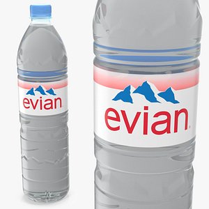 Evian Natural Mineral Water Plastic Bottle