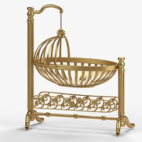 Golden Baby Cradle